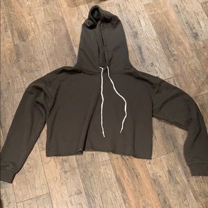 ASOS Olive Green Cropped Hoodie